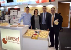 Stand de Jumosol, empresa de Fuentes de Ebro, Zaragoza, dedicada exclusivamente a la producción y exportación de cebolla dulce.