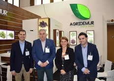 Stand de Agridemur, apostando por las baby leafs, espinacas y kale, cada vez más valorado en el mercado del R.Unido.