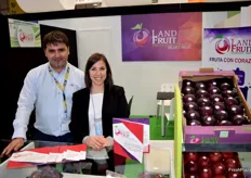Stand de Land Fruit, empresa extremeña con poco más de un año dedicada a la fruta de hueso.