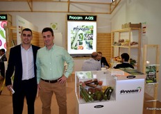 Stand de Procam empresa productora de hortalizas y frutas tropicales ecológicas, con su gerente Fernando Martín. Este año han empezado a trabajar con limón ecológico.