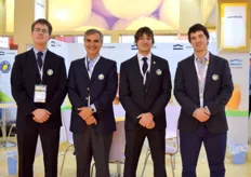 Ramiro Magallanes, Walter Ojeda, Juan Martin Hilbert y Wicus Wait, de la compañía argentina citrícola San Miguel Global.