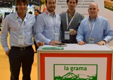 Gustavo Montoya, Rodrigo Bedoya, Diego del Solar y Janos Kadar, equipo directivo de la productora y exportadora sostenible La Grama.