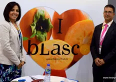 Cecilia Taboada y J.L Blasco Cáceres, de Blasco Fruit, compañía española.