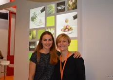 Thaïs Mees, a la izquierda, y Nele van Avermaet, la nueva cara de Vlam para la promoción de frutas y hortalizas.