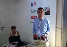 "Stanislas Frappé, de Azura, responsable de la comercialización de tomates en Francia y otros países Europeos. "La gran ventaja de los tomates Azura es que se pueden comprar todo el año"."
