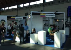 El estand compartido de Colombia.