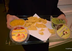 Nueva salsa de Mango para dipear, junto con su ya conocido guacamole, que se distribuye principalmente en la cadena de supermercados española Mercadona.