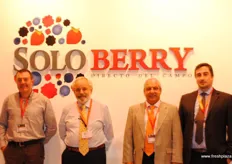 Soloberry representado por Juan Jose Ollero, Melt van Schoor, Graham Blake, Carlos Gonzáles y Pepo Castilla, productores de la variedad de arándanos Adelita y otras variedades tempranas.