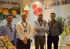 Frutas Campos de Jumilla contó con la presencia de Pedro Ruiz, Antonio Antolín, Jose Luis Verdú y Justo Molina. Principalmente productores de peras y melocotones.