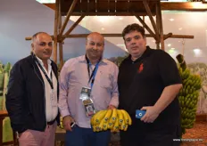 Luciano Marion, Juan Pedro del Río, Jose Luis Rodríguez representando Plátano de Canarias.