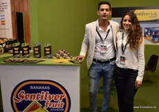 Alejandro Sánchez y Eva Marquez representando a la empresa ecuatoriana Sentilver. Compañía productora de bananos con más de 7 años de experiencia en la exportación, fueron los únicos representates del país sudamericano.