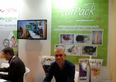 Además de productores, en el estand de Portugal Fresh también hubo algunos proveedores en la feria. Por ejemplo, Francisco Araújo, de LasPack, compañía de embalaje de Portugal.