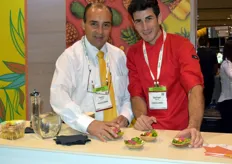Carlos Lozano y el chef Santiago Barreto de Pro Colombia.