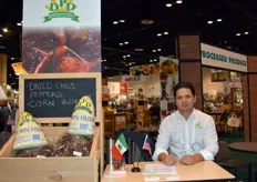 Alberto Peña representando la exportadora de chile deshidratado DPD.