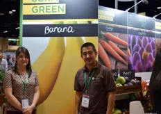 Exportadora de bananas costariquense Sura Green estuvo representada por Gretel Zahner y Deyker Alfaro.