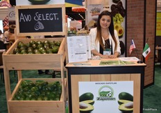 Avocado Zapotlán estuvo presente en la feria. Sofía Hernandez en la foto.