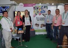 Los representantes de Envases de Arauc: Oscar, Gisella Hoffman, José Zamar, Daniela Zahra, Félix Olavarría y Francisco Olavarría.