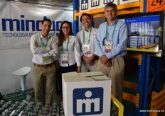 Juan Pablo Salcedo, Tamara Santos, Carlos Gonzales y Francisco Postigo de Mibduga. Empresa proveedora de tecnologías de embalaje.
