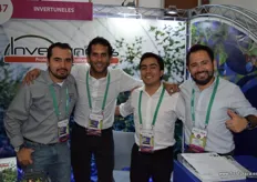 Invertunel, empresa productora de macro túneles de protección para berries, estuvo representada por: Sergio Peña, Ignacio Kuncar, Jorge Román y Enrique Guerrero.