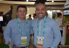 Gabriel Romero y Sergio Calavacero de Sociedad Agrícola el Patrón, productores de arándanos chilenos.