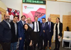 Representantes de varias empresas y asociaciones destacadas del sector de los berries de Huelva, como Fresón de Palos, Cuna de Platero y Freshuelva.