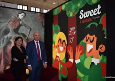 Stand de Primor Fruits, en promoción de su nueva marca para fruta de hueso temprana Sweet EXPERIENCE.