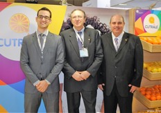 Rodrigo Ginatto, Fernando Cardoso y Gustavo Campanelli de Sucocitrico Cutrale de Brasil.