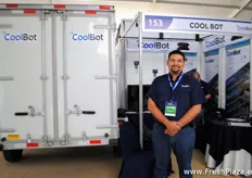 Carlos Iglesias, de CoolBot. El dispositivo Coolbot fue una de las innovaciones de la exposición, y permite a las empresas pequeñas tener su propio almacén frigorífico, que incluso se puede mover.