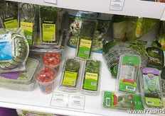 Aromatic herbs and ready to eat pre-packed salads of Lucas Perez