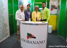 Adobanano, Asociación Dominicana de Bananeros. Ing Rafael Sosa Dir. Ejecutivo, Rosa Ferreira, Albanelis Bonilla y Ramón Abreu.
