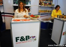 Adela Beato p. de F&B Export-Import, Parte del Pabellón del USDA.