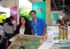 También Elizabeth Sandoval y Christopher Ramírez, de Altar Produce, estuvieron allí. Han ampliado su surtido con brócoli y coles de Bruselas.