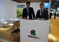 Coexco, de Argentina, representada este año por Andrés Fraga y el presidente Rafael Gomila.