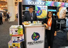 Juan José Pons y Sandra Monroy, de Frutadeli Ecuador.