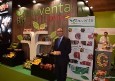 Fermín Sánchez, presidente de Gruventa, exponiendo su línea de productos Bio.