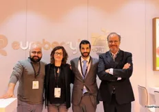 Luis Bermudez, Felipe Juillerat, Veronica Dominguez y Ahmet Aktas de la plataforma comercial europea Euroberry.