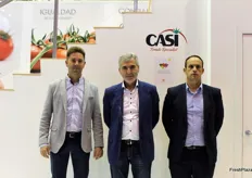Julian Rodriguez, Miguel Vargas (presidente) y Juan Francisco Del Pino de la cooperativa Casi.