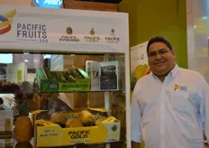 Stand de Pacific Fruits: Su responsable, Rodolfo Ahumada.