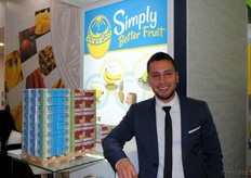 Danilo Serrano, de BanaBay, una empresa del Reino Unido, aunque estuvo presente en el pabellón ecuatoriano con el nombre de Ceinconsa.