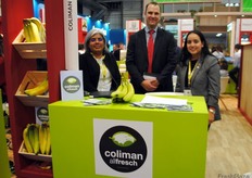 Mara Cisneros, Ben Reed y Audee Ríos, de Coliman Allfresch, México