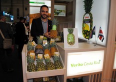Alonso Sánchez Salazar, de Verita Tropicals, Costa Rica. Percibe una creciente demanda de piña importada por aire