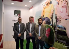 Joaquín Hidalgo, José Enrique Moreno y Víctor González, de Grupo AGF, Fashion.