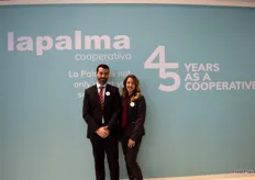 Víctor Folch y Belén, del departamento de Marketing de Granada La Palma, que celebra su 45 aniversario.