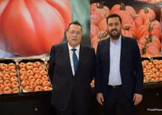 Juan Llonch y Francesc Llonch, en el stand de Gavà Grup, en promoción del tomate Monterrosa.