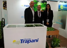 Patricio Elgarrista, Pablo Carreras y Belén Ferrer, de la empresa argentina Vicente Trapani.