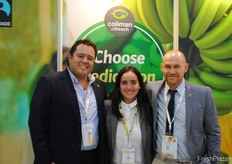 Jorge Aguilar, Audee Ríos Canobbio y Andrew Sperling, de Coliman Allfresch.