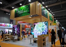 El pabellón de Costa Rica.