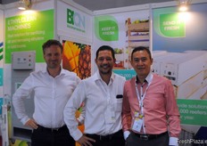 Toine Walraven, Brent Rogers y Kent Lee, de Bioconservación.