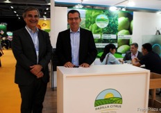 Walter Ojeda, de Early Crop, con Ignacio Schatz, de Padilla Citrus, Argentina.