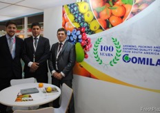 Segundo Veiga, Andrés Fraga y Rafael A. Gomila, de Gomila Group (Coexco). Orgullosos de celebrar su 100.º aniversario.